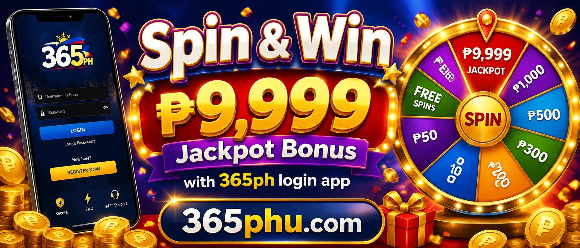 365PH Slot lobby preview